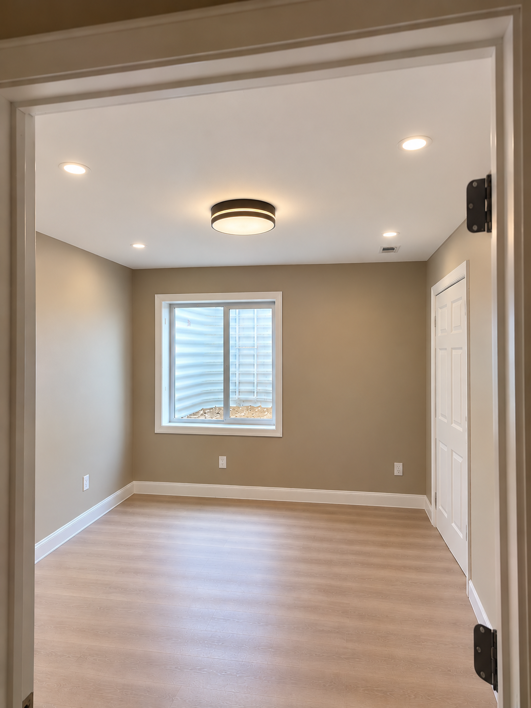 Room after a lighting installation.